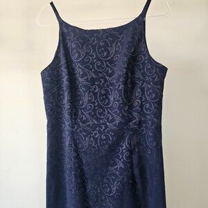 All That Jazz Faux Burnout Velveteen Strappy Cocktail Dress